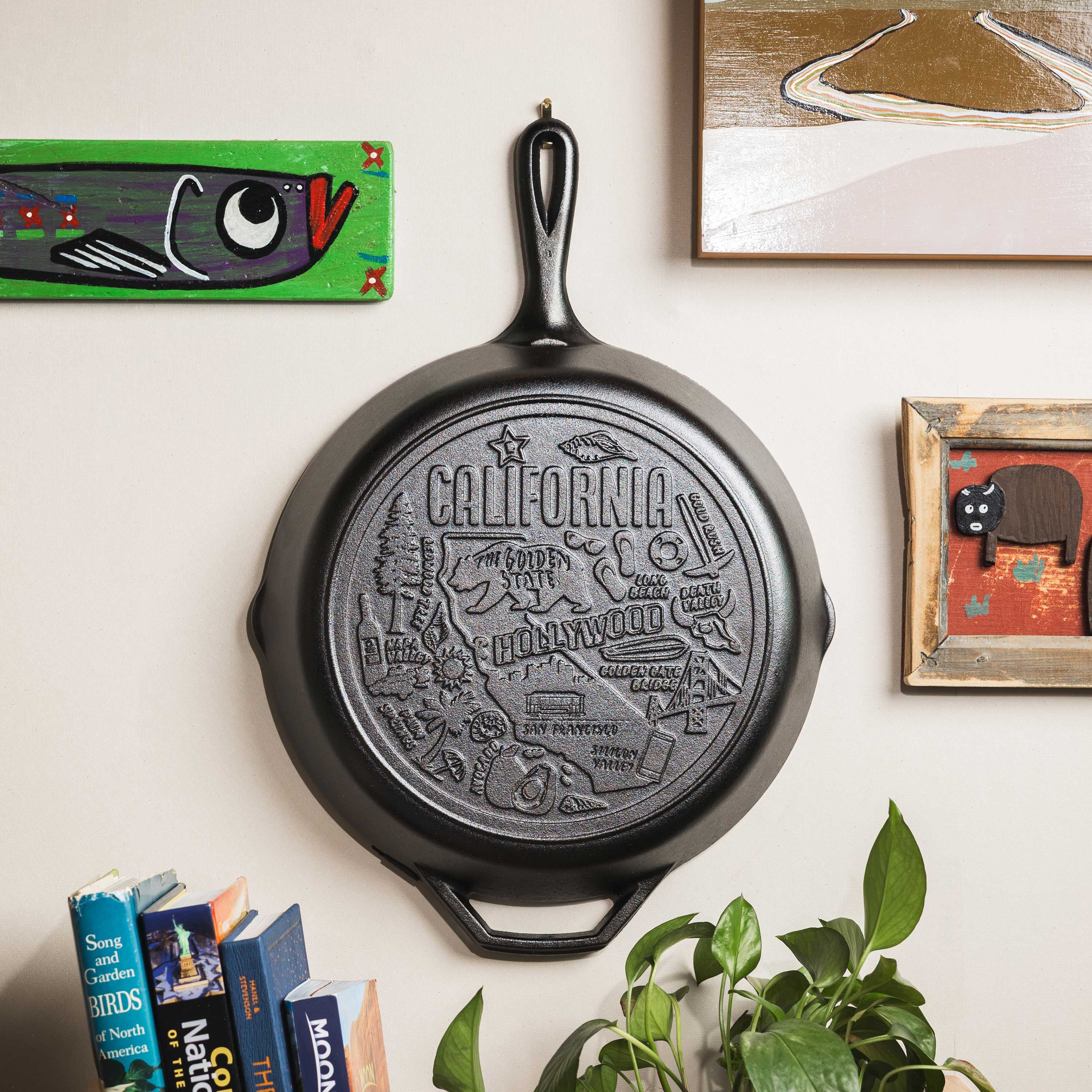 American Road Trip: 12 Inch Seasoned Cast Iron Skillet, California - View 2