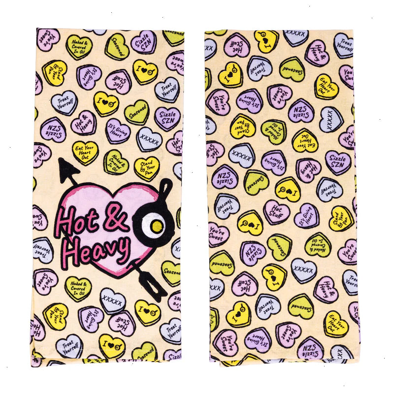 Conversation Heart Dish Towel - View 2