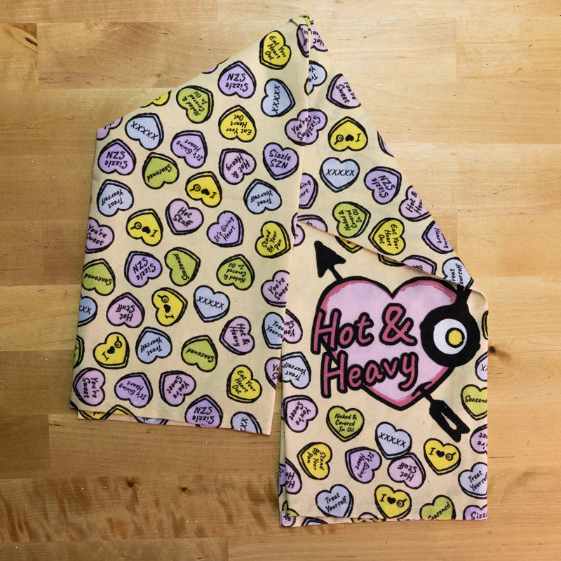 Conversation Heart Dish Towel - View 3