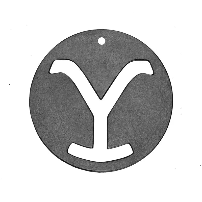 Yellowstone™ 8 Inch Seasoned Cast Iron “Power Y” Trivet - View 2