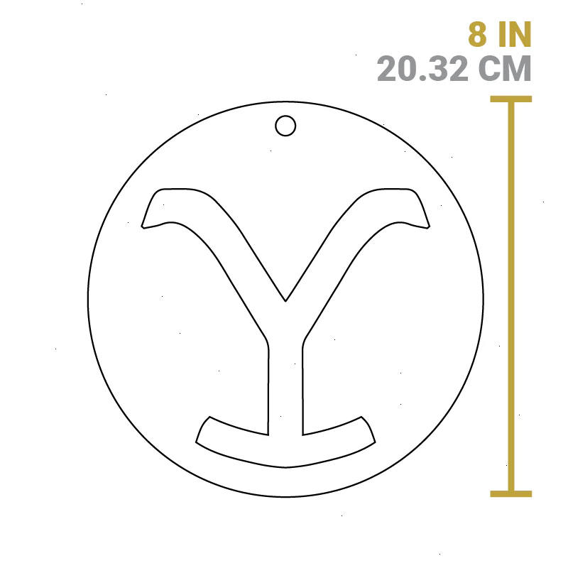 Yellowstone™ 8 Inch Seasoned Cast Iron “Power Y” Trivet - View 6
