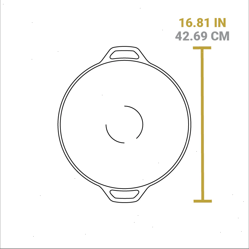 14 Inch Seasoned Cast Iron Wok - View 6