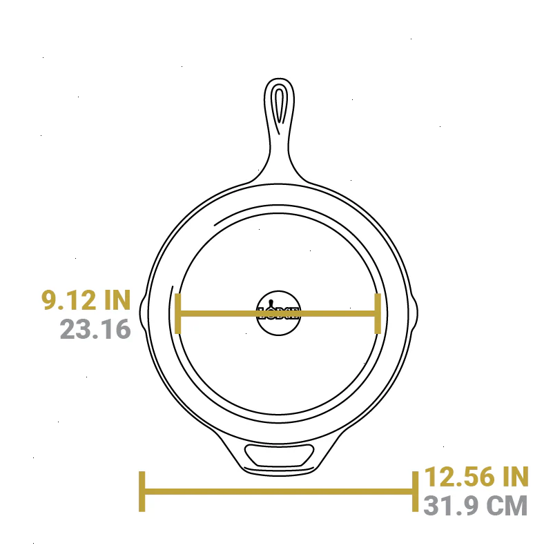 12 Inch Cast Iron Skillet with Handle Holder - View 6