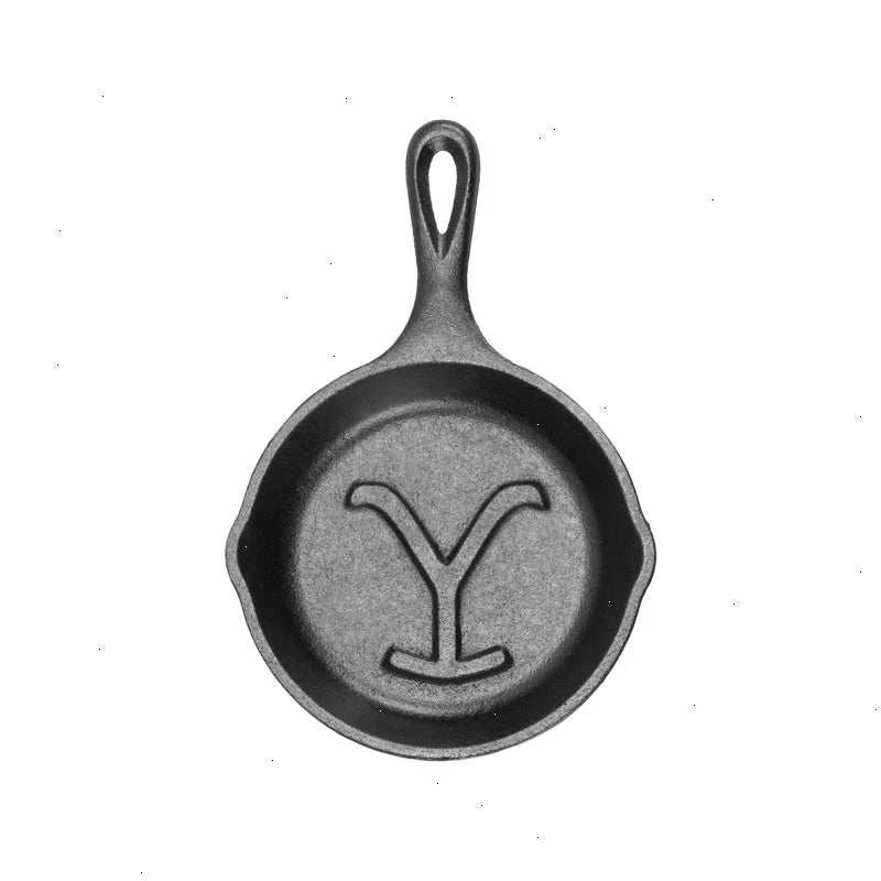 Yellowstone™ 5 Inch Seasoned Cast Iron “Power Y” Mini Skillet - View 2