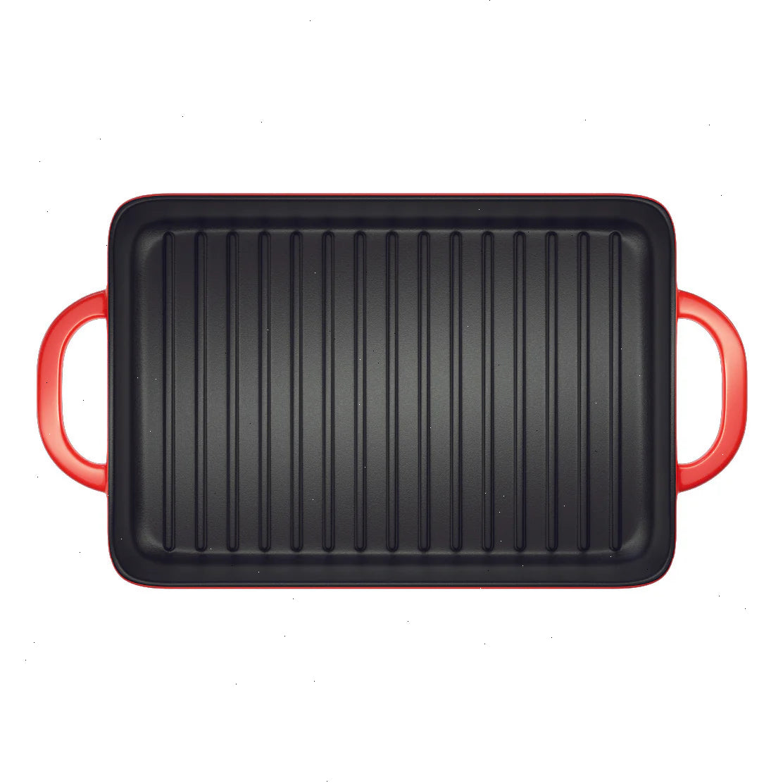 Enameled Cast Iron 12.5 x 8 Inch Grill Pan - View 2