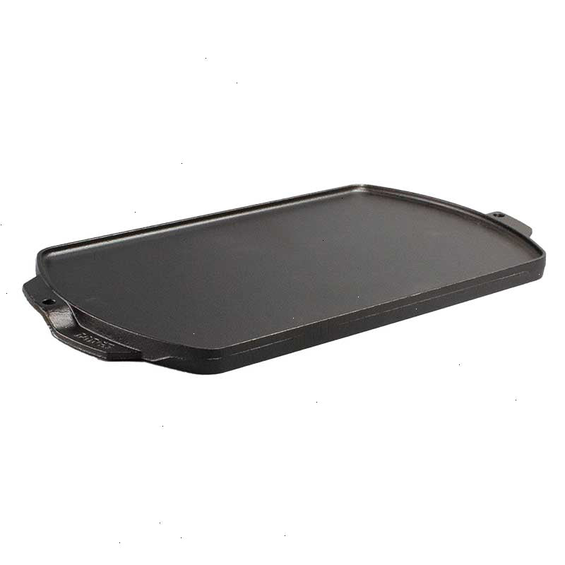 19 x 9.5 Inch Seasoned Cast Iron Reversible Grill/Griddle - View 2