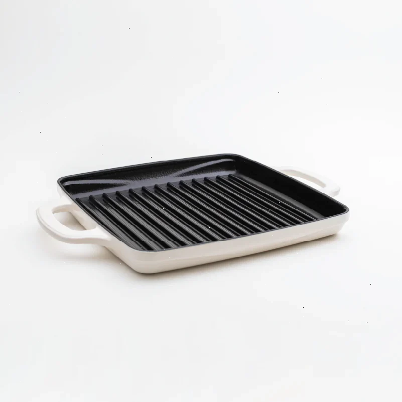 USA Enamel 11 Inch Enameled Cast Iron Grill Pan - View 2