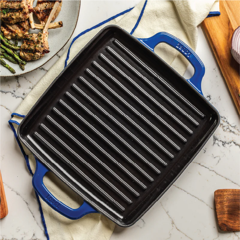 USA Enamel 11 Inch Enameled Cast Iron Grill Pan - View 5