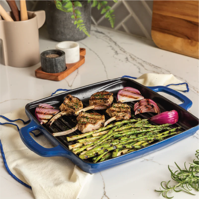 USA Enamel 11 Inch Enameled Cast Iron Grill Pan - View 6