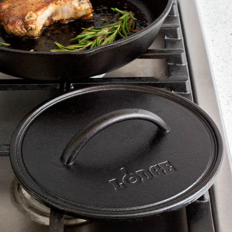 Seasoned Cast Iron Round Grill Press - View 3