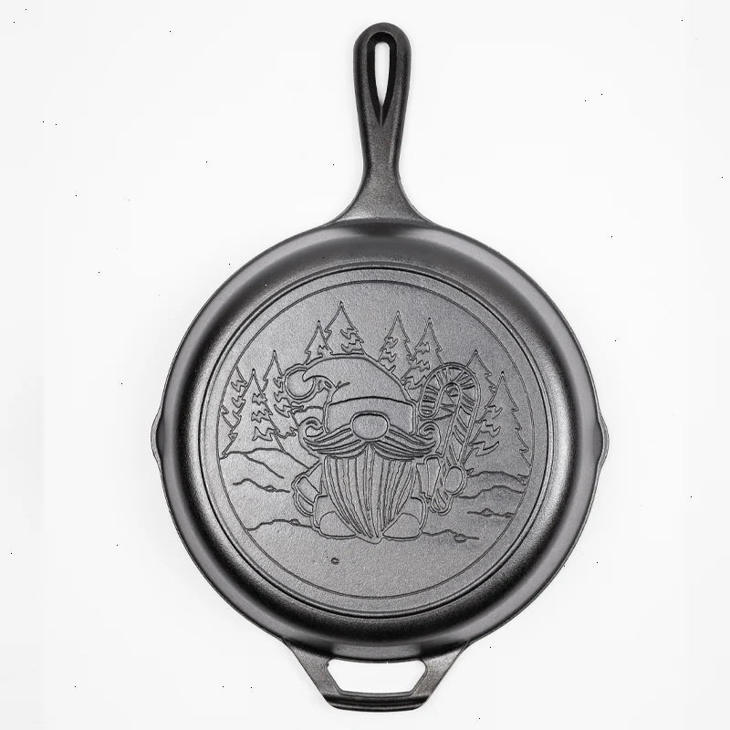 Lodge 10.25 Inch Seasoned Cast Iron Holiday Gnome Skillet - View 2