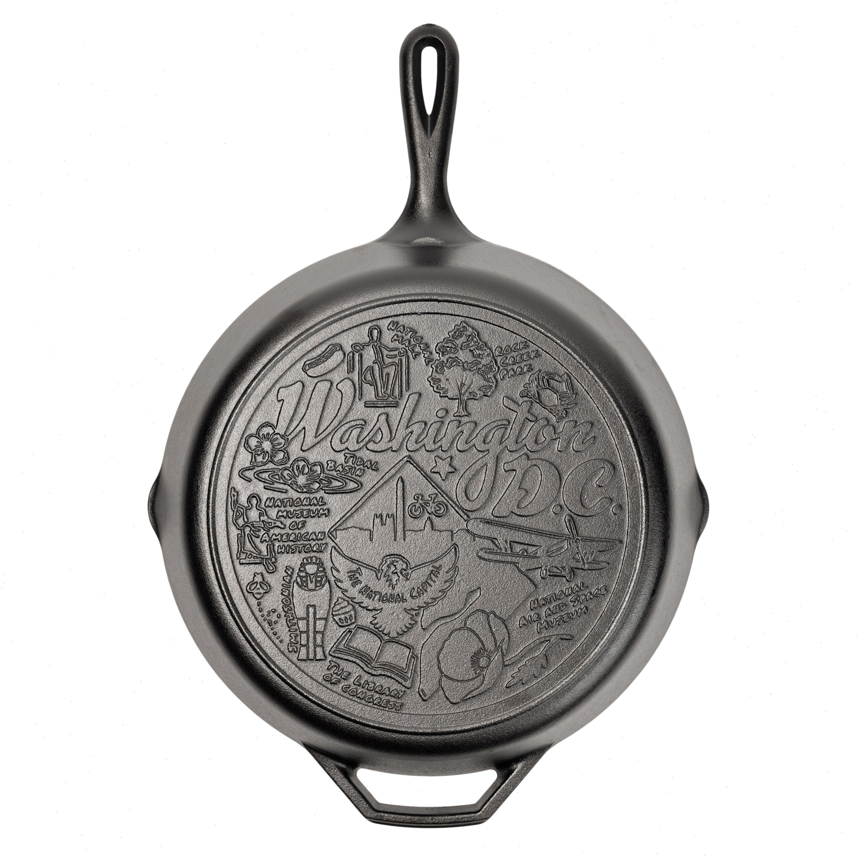 American Road Trip: 12 Inch Seasoned Cast Iron Skillet, Washington, D.C. - View 3