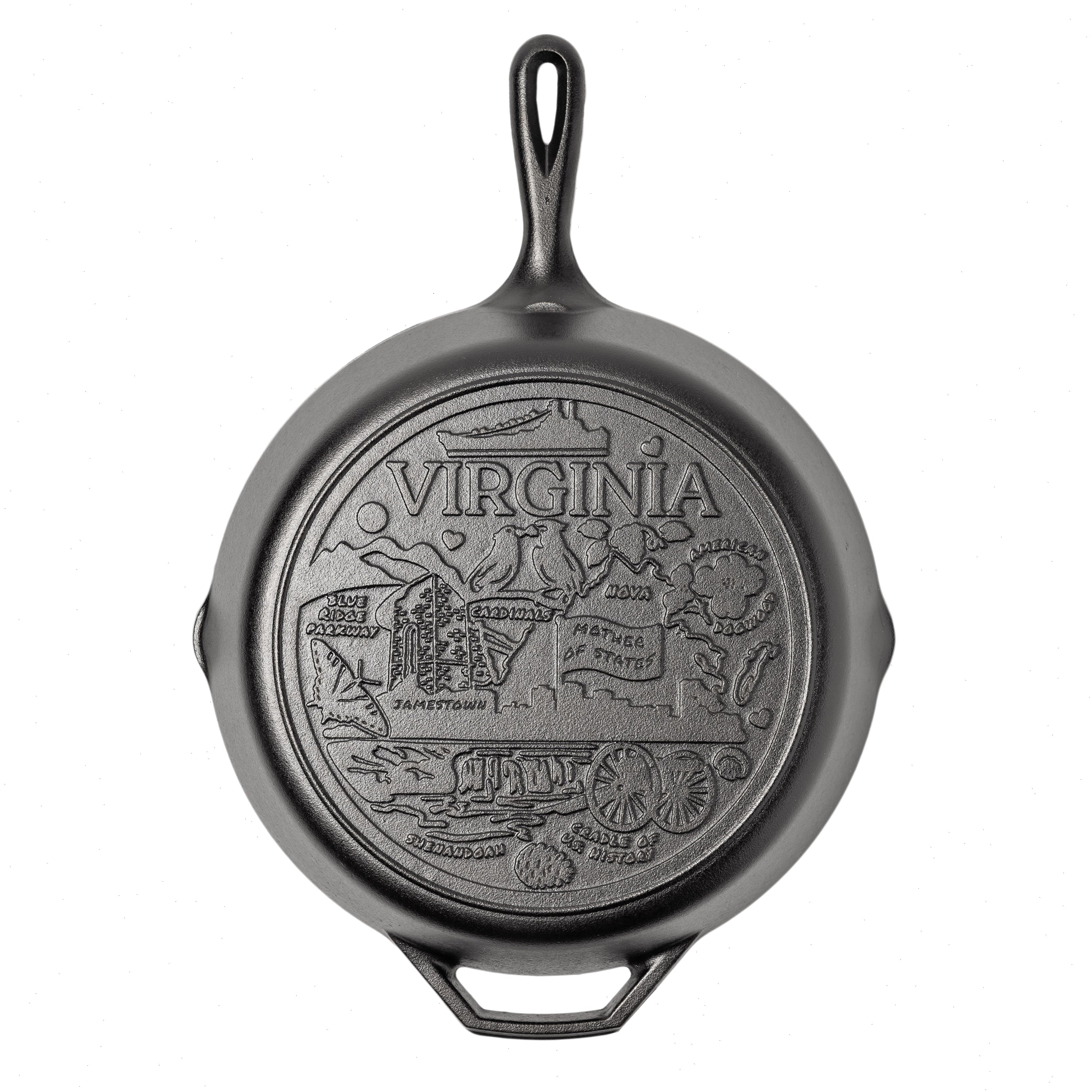 American Road Trip: 12 Inch Seasoned Cast Iron Skillet, Virginia - View 3