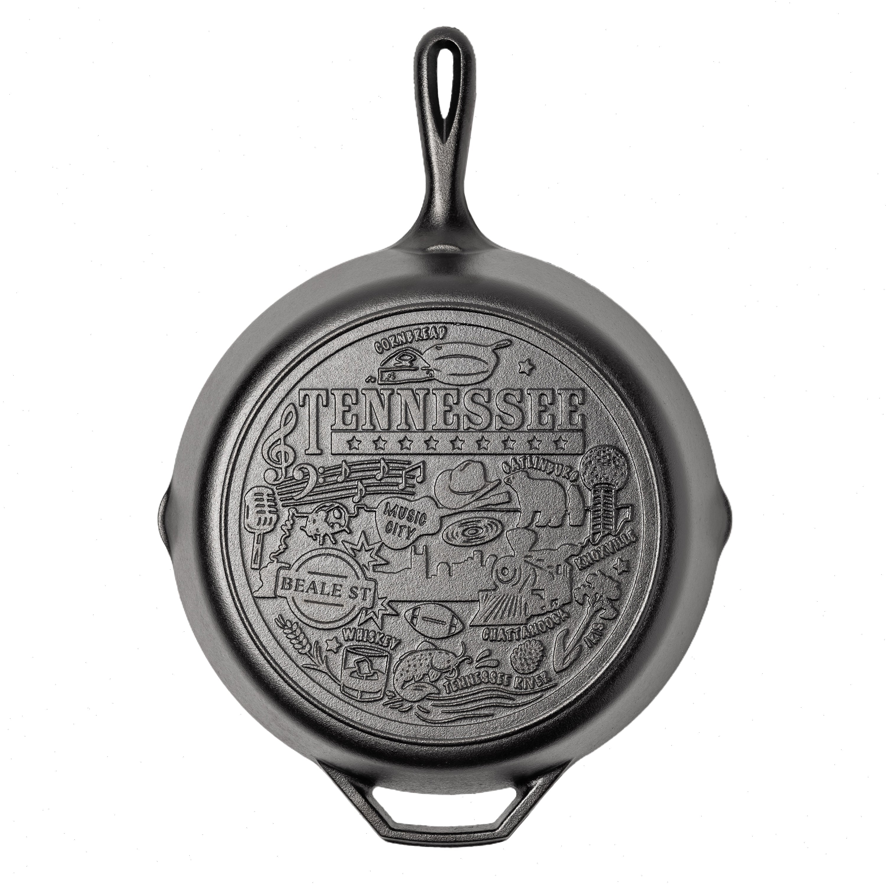 American Road Trip: 12 Inch Seasoned Cast Iron Skillet, Tennessee - View 3