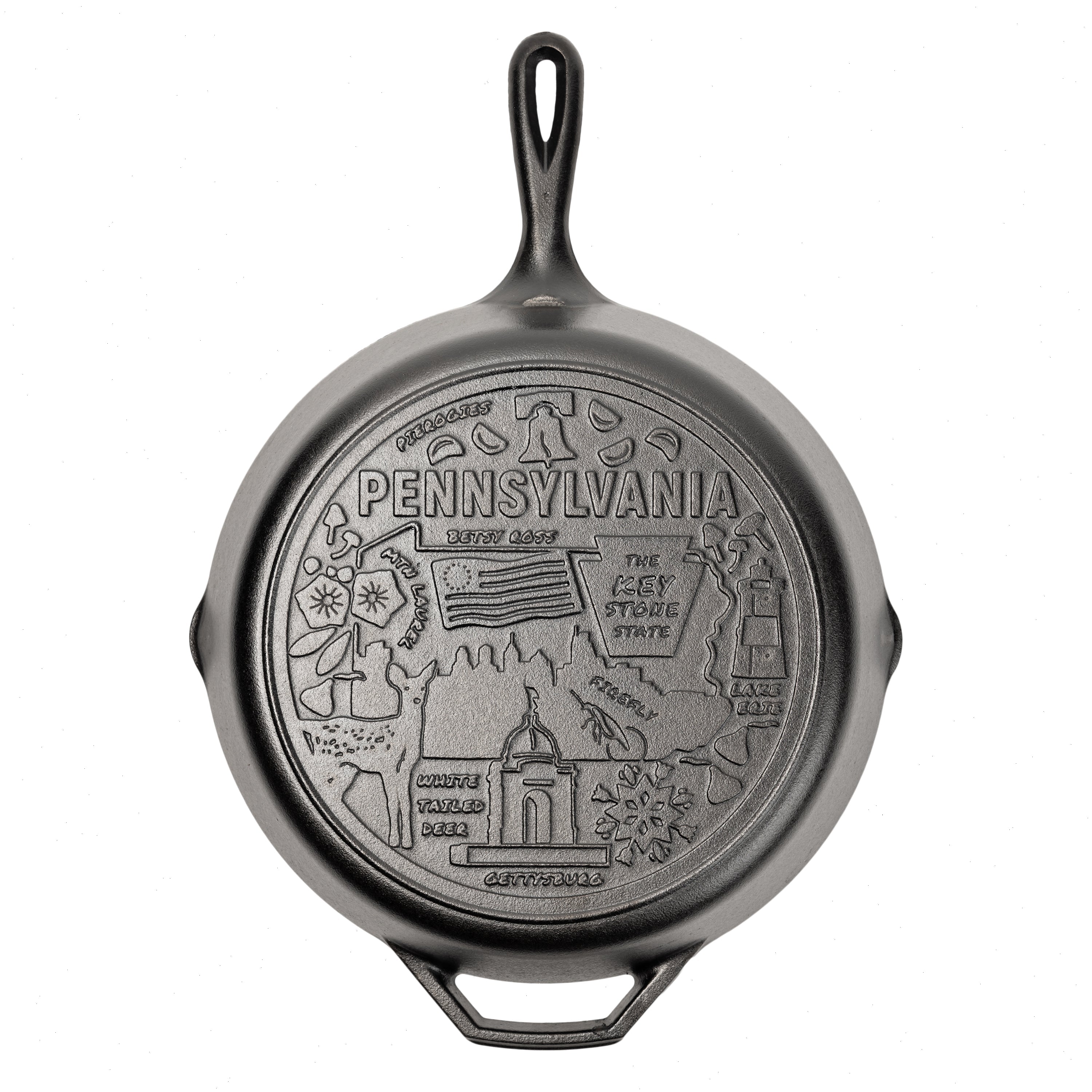 American Road Trip: 12 Inch Seasoned Cast Iron Skillet, Pennsylvania - View 3