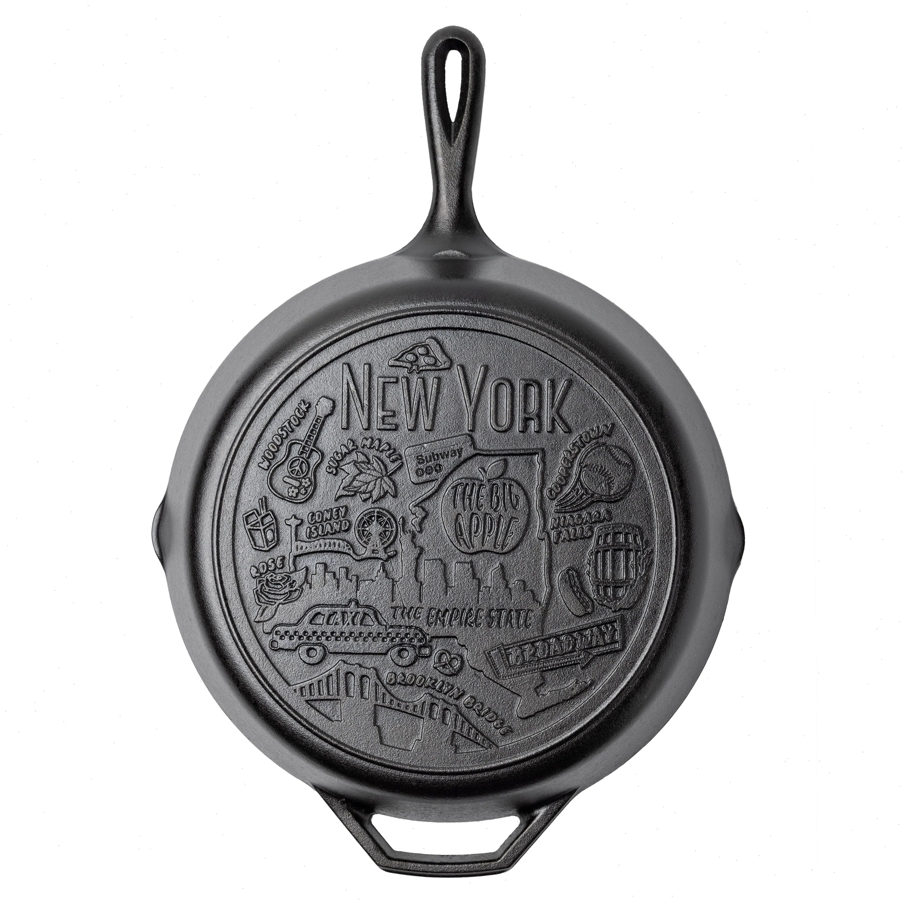American Road Trip: 12 Inch Seasoned Cast Iron Skillet, New York - View 3
