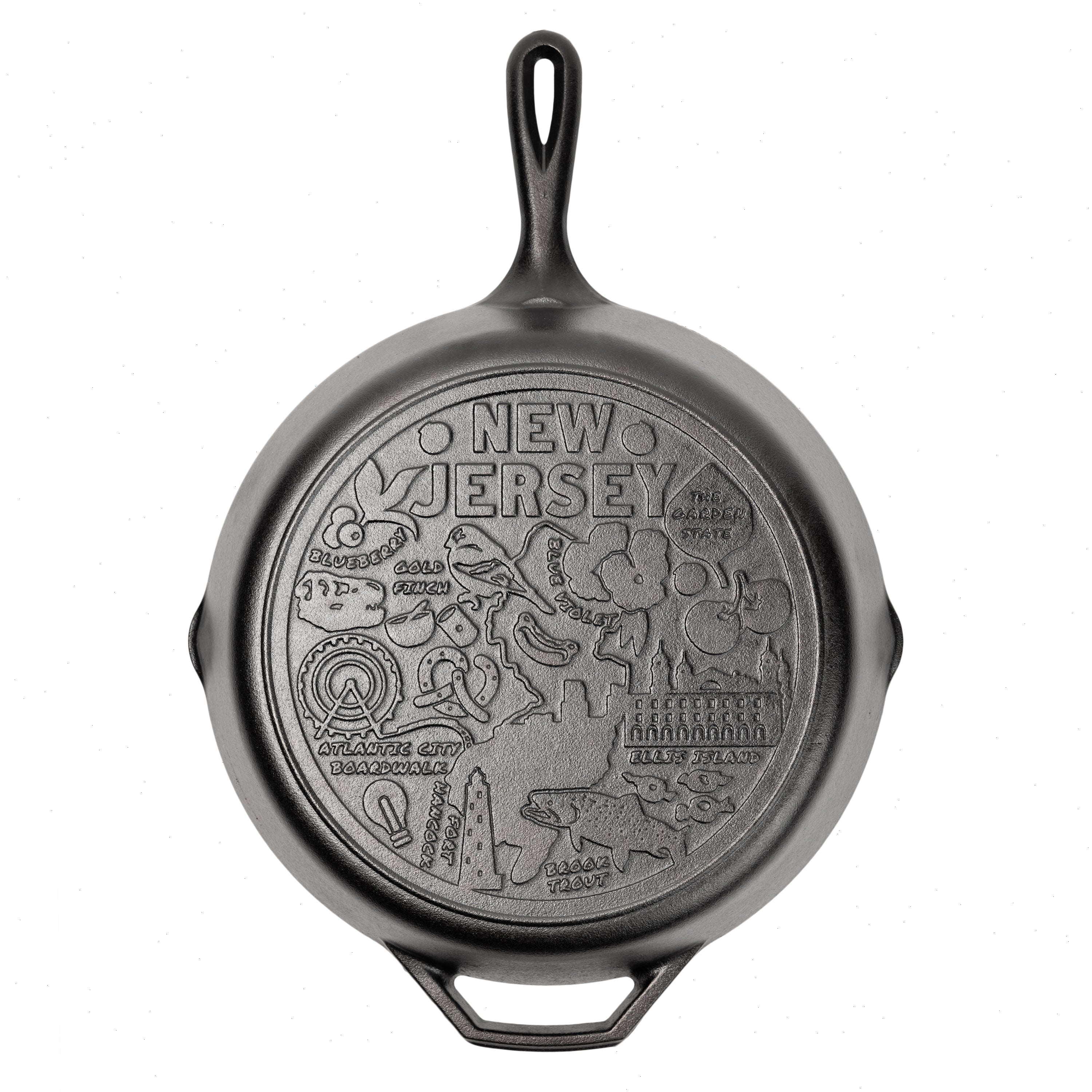 American Road Trip: 12 Inch Seasoned Cast Iron Skillet, New Jersey - View 3