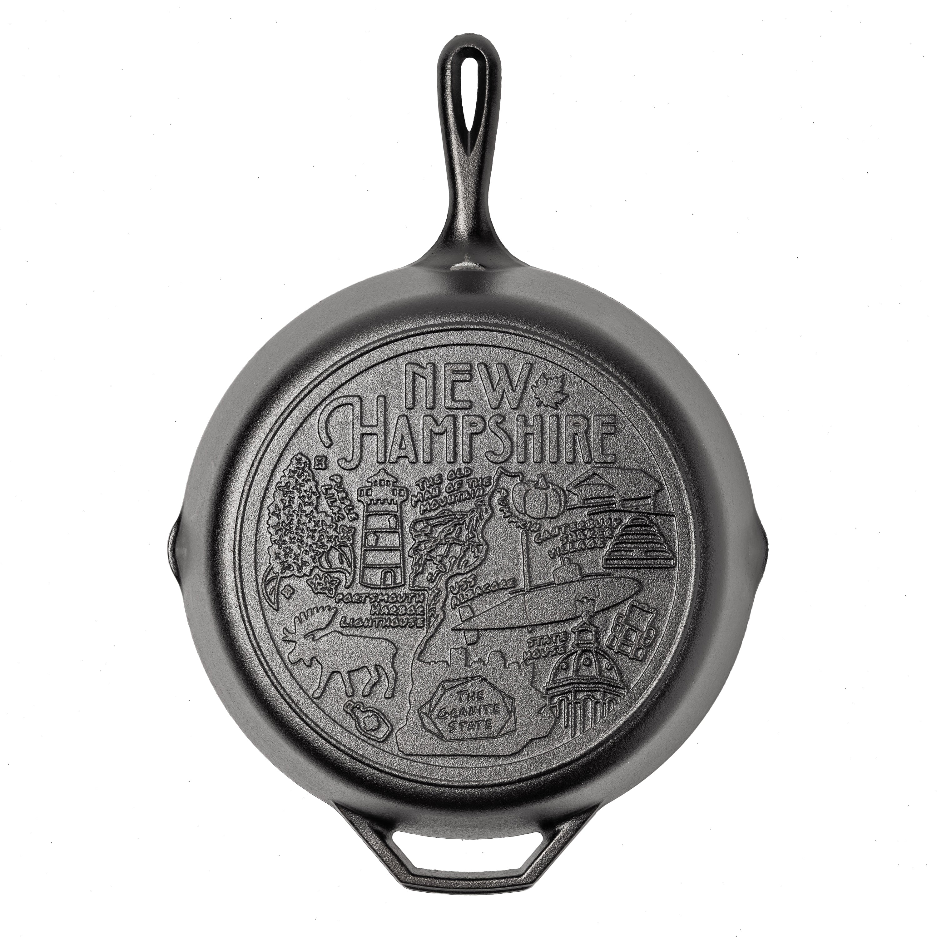 American Road Trip: 12 Inch Seasoned Cast Iron Skillet, New Hampshire - View 3