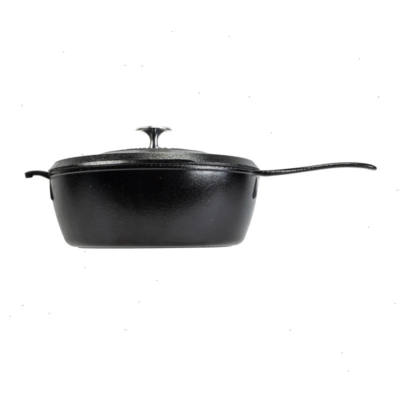 Blacklock 4 Quart Lightweight Cast Iron Deep Skillet With Lid - View 4