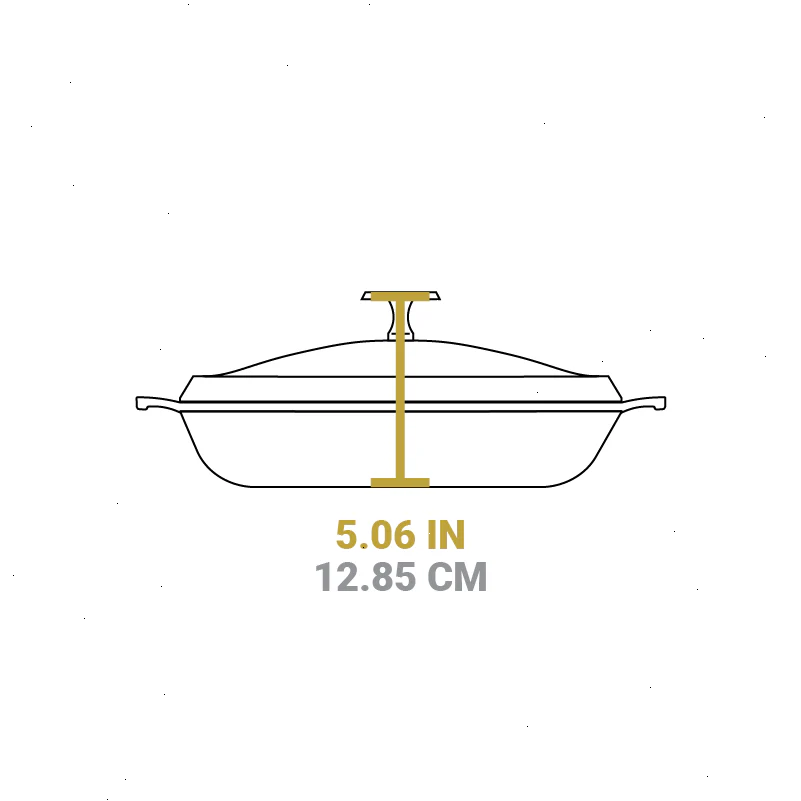 Blacklock 4 Quart Lightweight Cast Iron Braiser - View 6