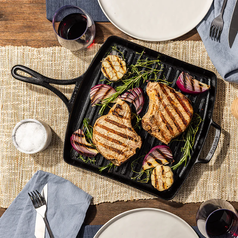 Blacklock 12 Inch Lightweight Cast Iron Grill Pan - View 2
