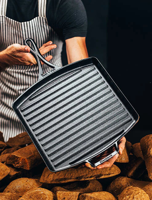 Blacklock 12 Inch Lightweight Cast Iron Grill Pan - View 4