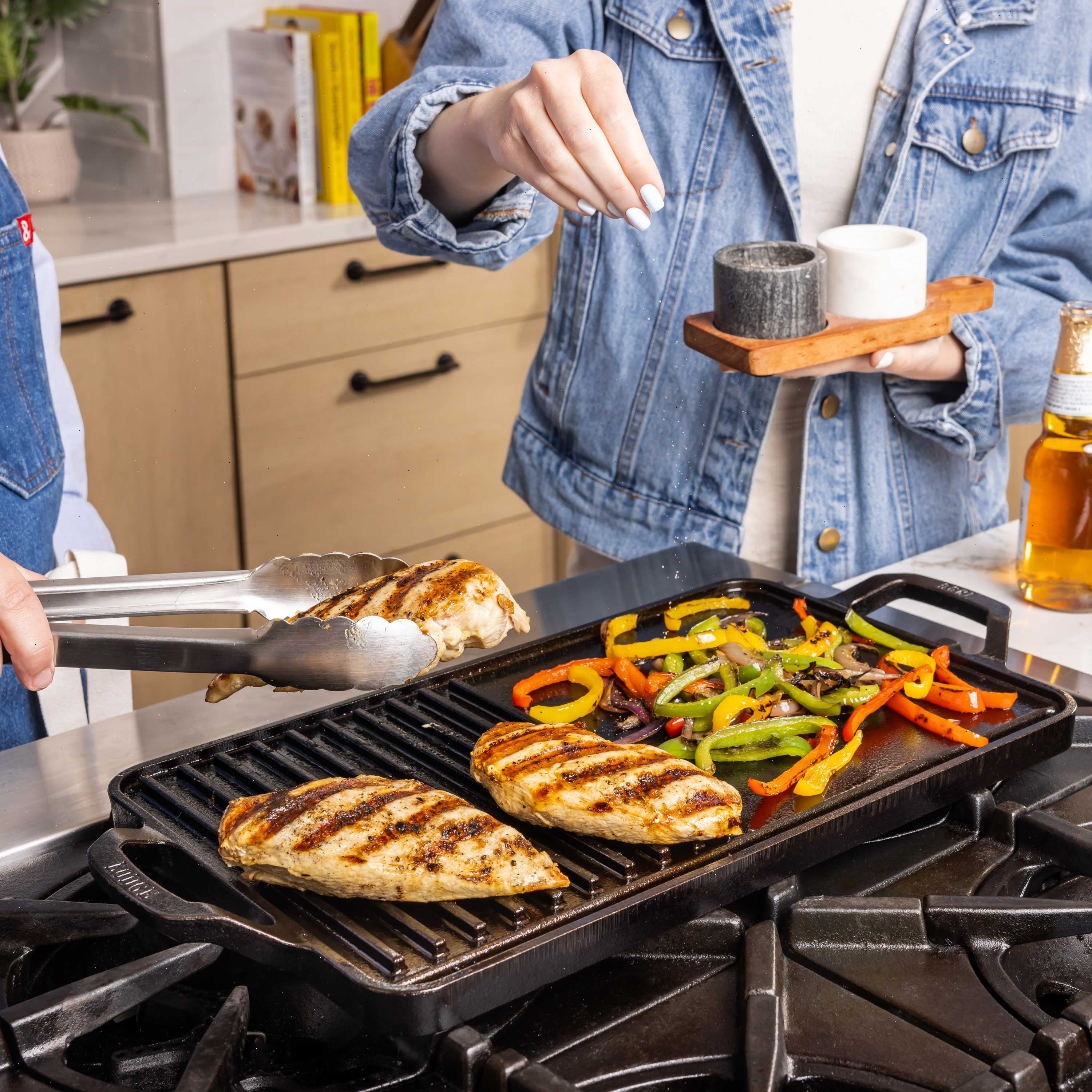 Chef Collection Single-Sided Grill/Griddle - View 4