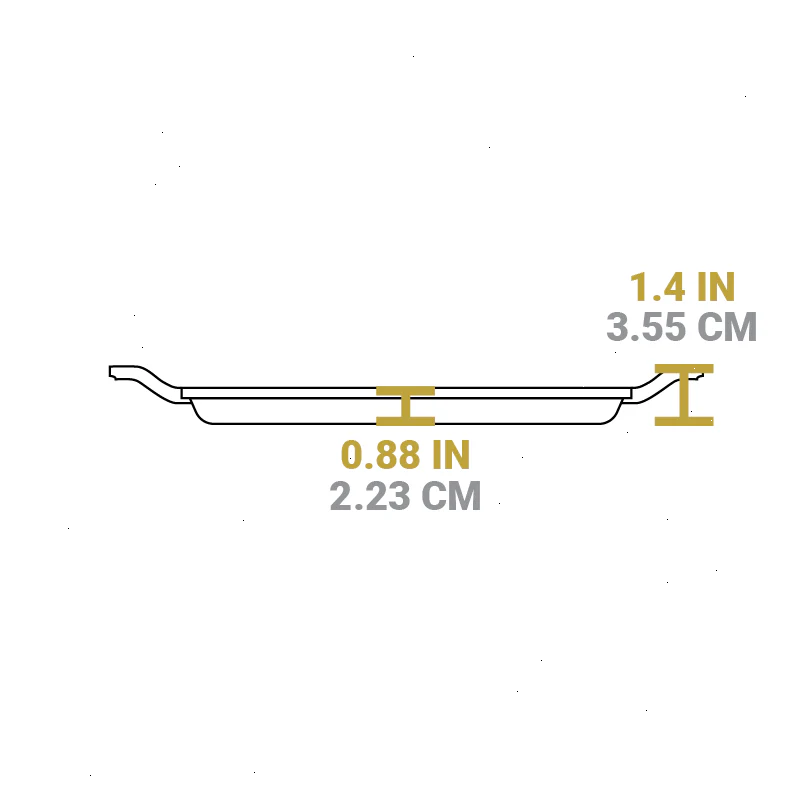 Chef Collection 11 Inch Cast Iron Square Grill Topper - View 5