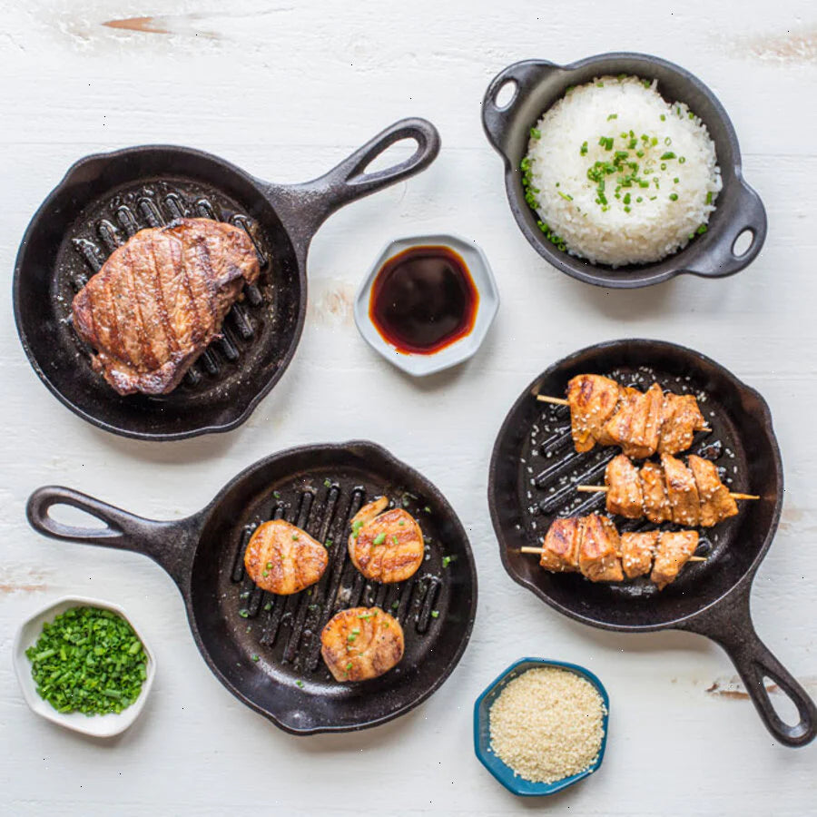 Round Cast Iron Grill Pan - View 3