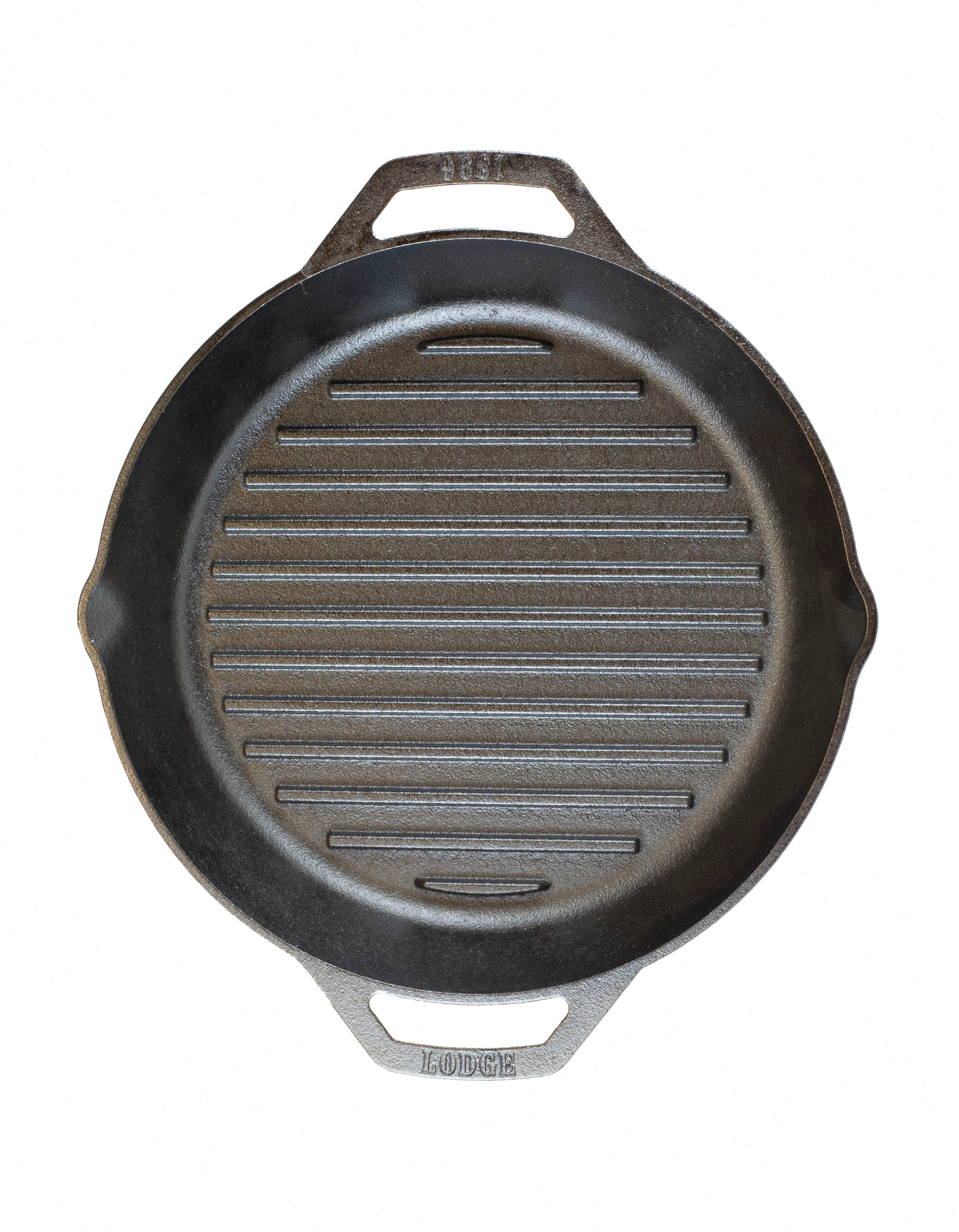 Dual Handle Cast Iron Grill Pan - View 5
