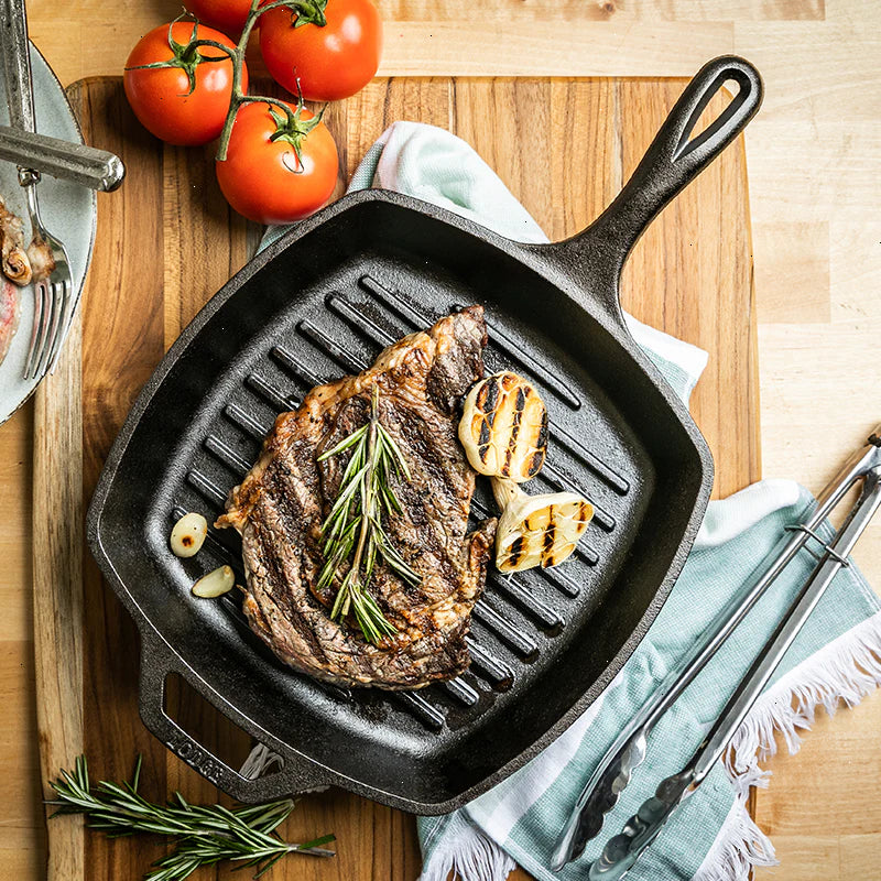 10.5 Inch Square Cast Iron Grill Pan - View 4