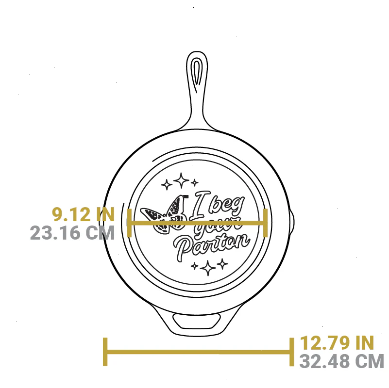 12 Inch Chef Collection Dolly Parton Skillet, I Beg Your Parton - View 6