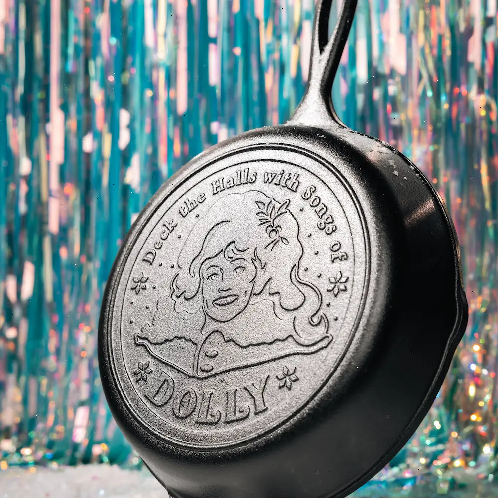 10.25 Inch Dolly Parton Skillet, Deck The Halls - View 4