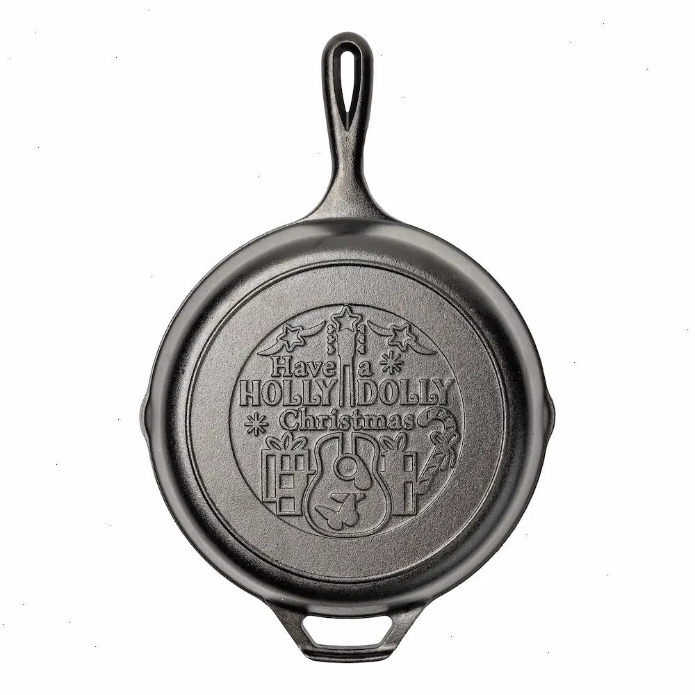 10 Inch Chef Collection Dolly Parton Skillet, Have a Holly Dolly Christmas - View 2