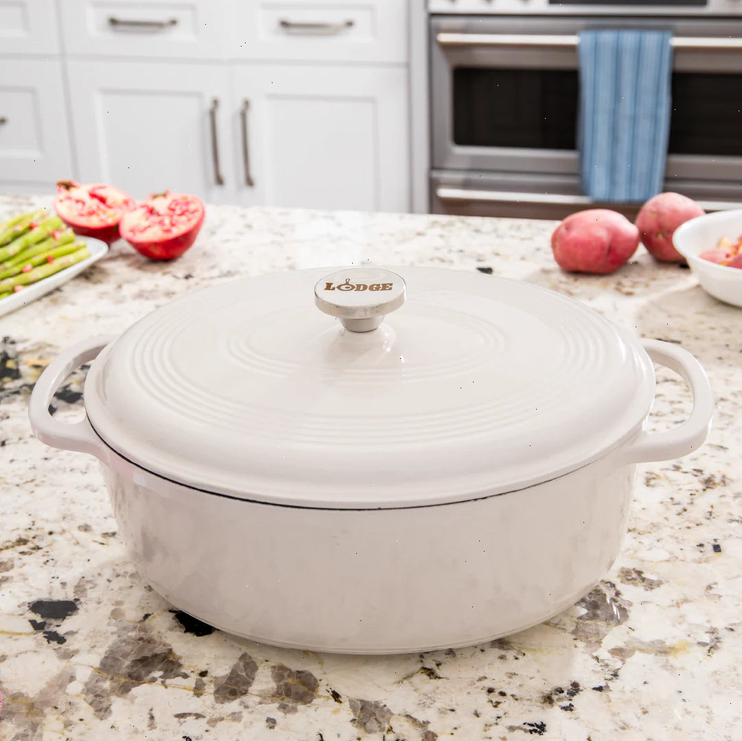Essential Enamel Oval Dutch Oven - View 3