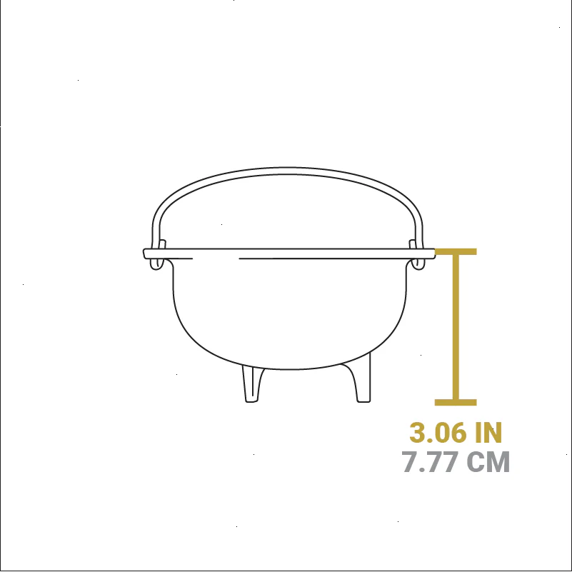 Heat-Treated Cast Iron Mini Kettle - View 4