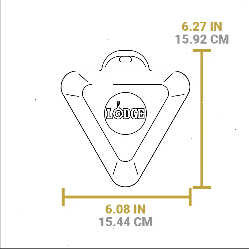 Heat-Treated 10 Ounce Triangular Cast Iron Mini Server - View 5