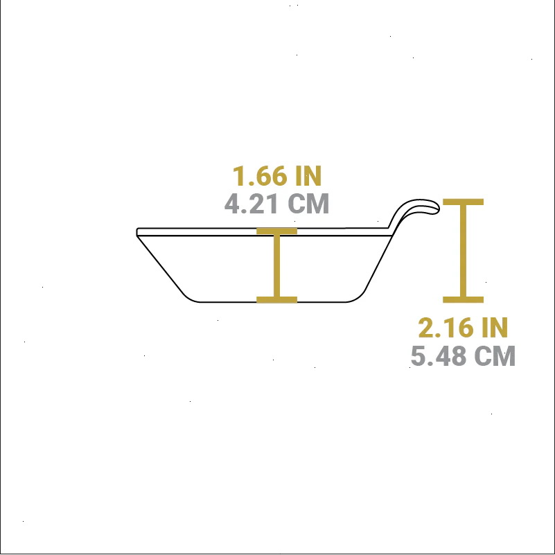 Heat-Treated 10 Ounce Triangular Cast Iron Mini Server - View 6