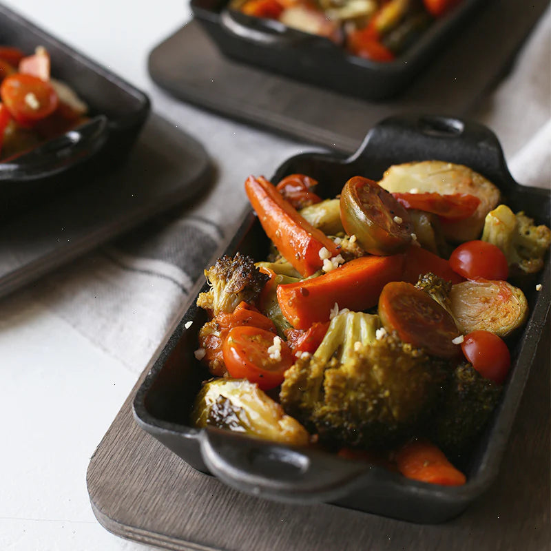 Heat-Treated 14 Ounce Rectangular Cast Iron Mini Server - View 2