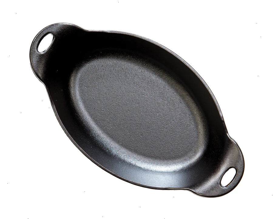 Heat-Treated 16 Ounce Cast Iron Oval Server - View 2