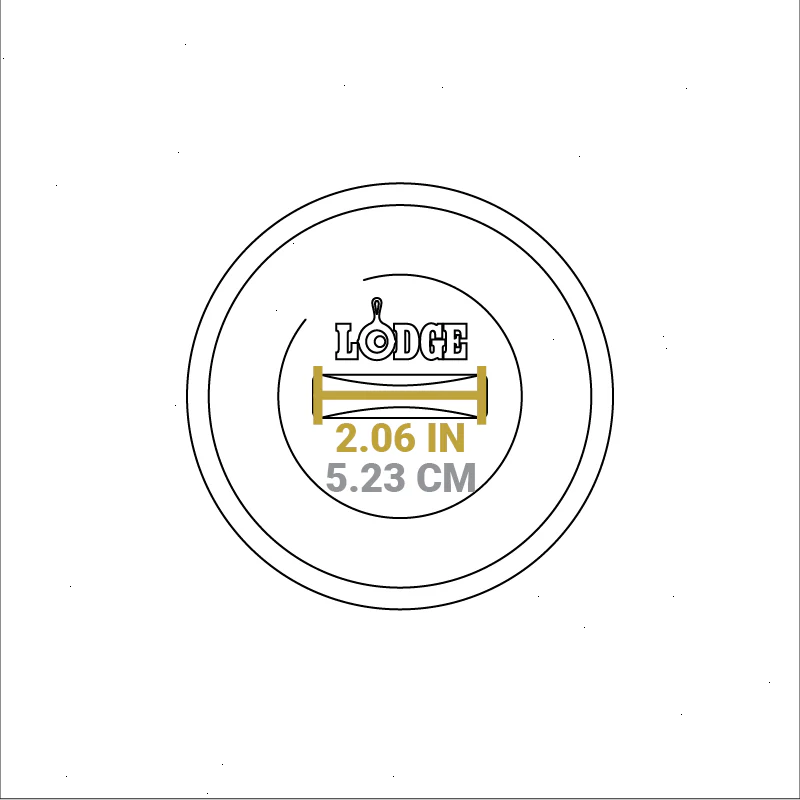 Heat-Treated 5 Inch Cast Iron Lid - View 4