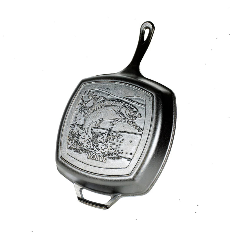 Wildlife Square Grill Pan with Fish - View 2