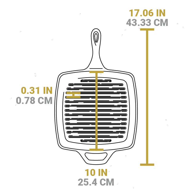 Wildlife Square Grill Pan with Fish - View 6