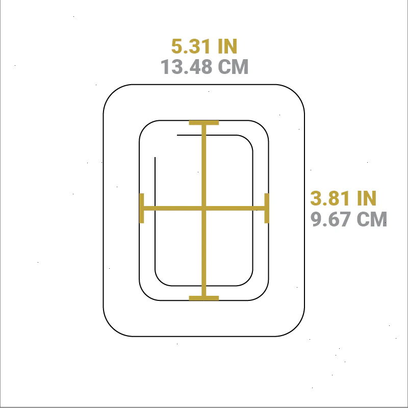 10 Ounce Rectangular Walnut Wood Underliner - View 4
