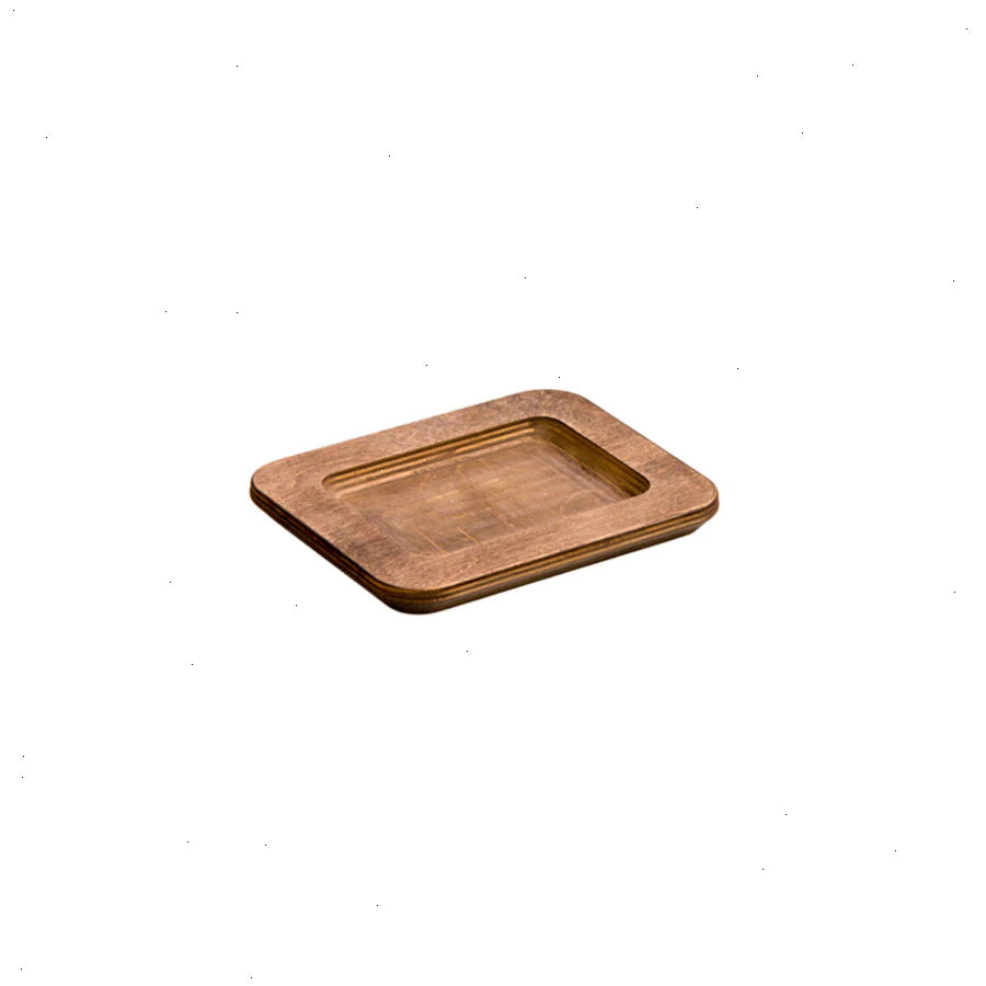 10 Ounce Rectangular Walnut Wood Underliner - View 6