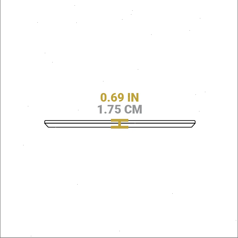 13.25 Inch Jumbo Oval Walnut Wood Underliner - View 5
