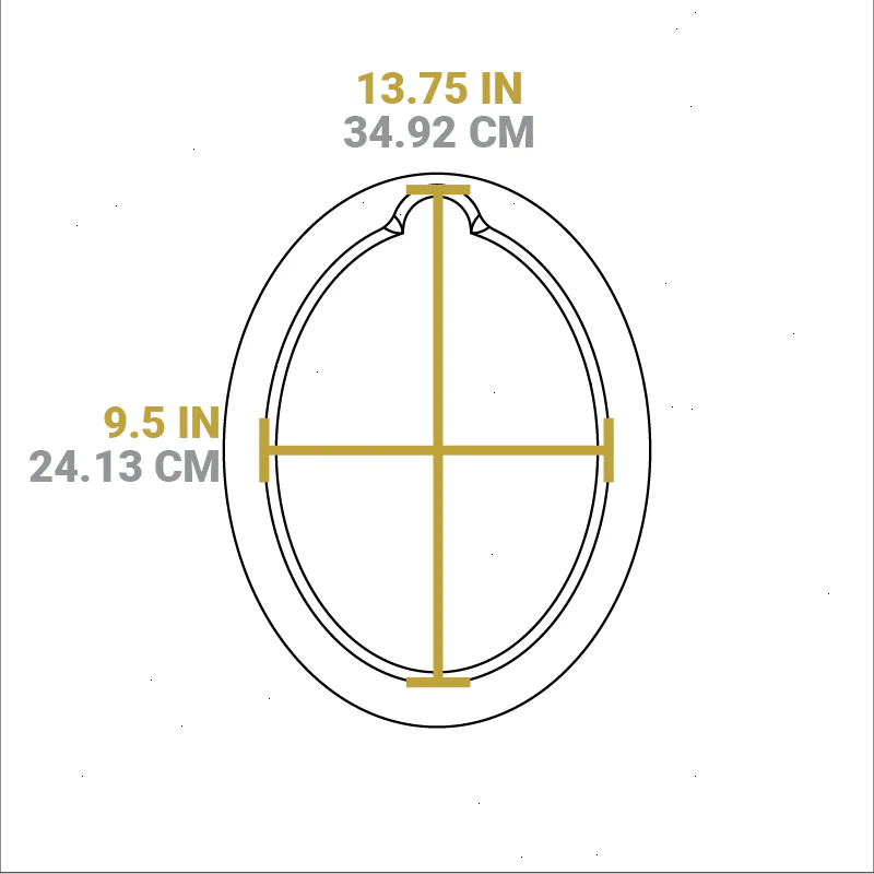 13.25 Inch Jumbo Oval Walnut Wood Underliner - View 6