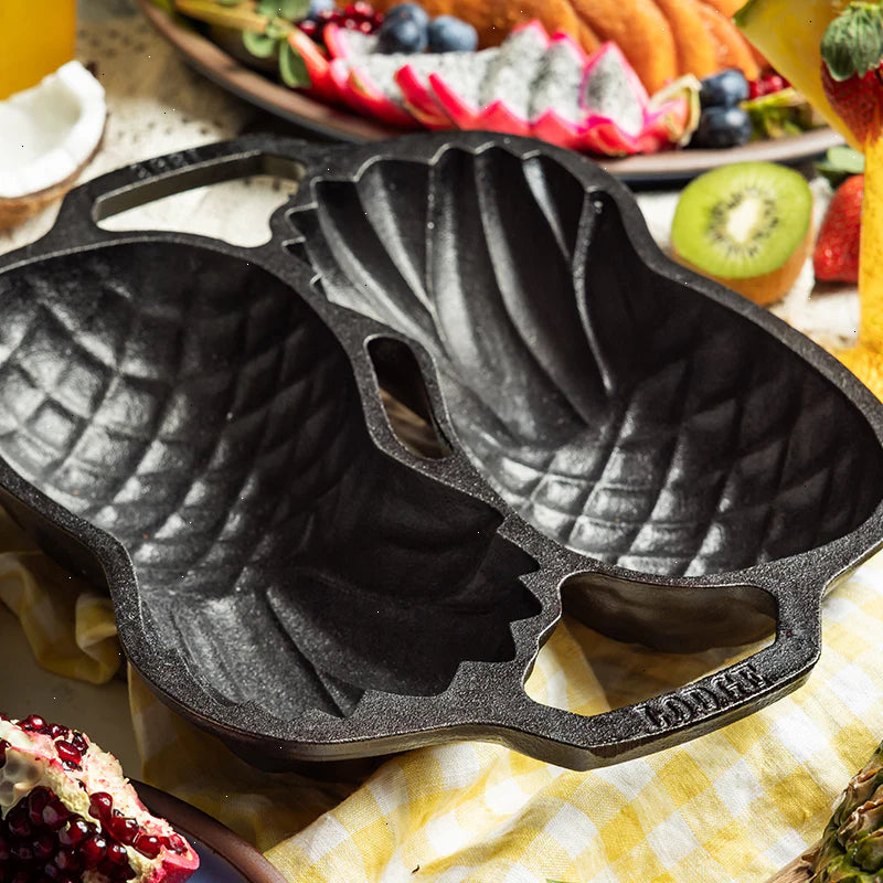 Seasoned Cast Iron Pineapple Pan - View 3