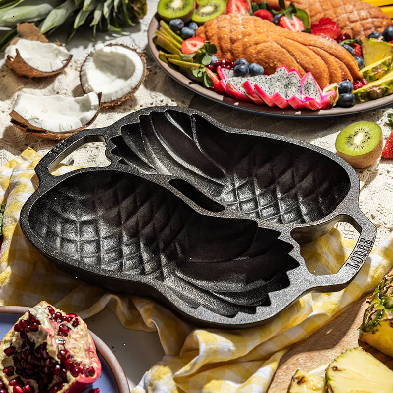 Seasoned Cast Iron Pineapple Pan - View 4