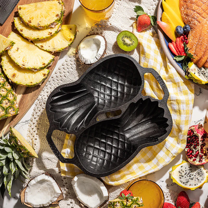 Seasoned Cast Iron Pineapple Pan - View 5
